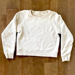 Madewell “Shrunken Sweatshirt” in Cream/ White - Women’s Size Medium